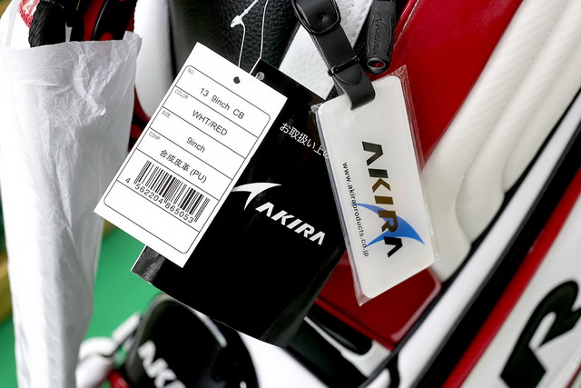 Bag AKIRA 2013 CADDIE BAG WHITE RED 