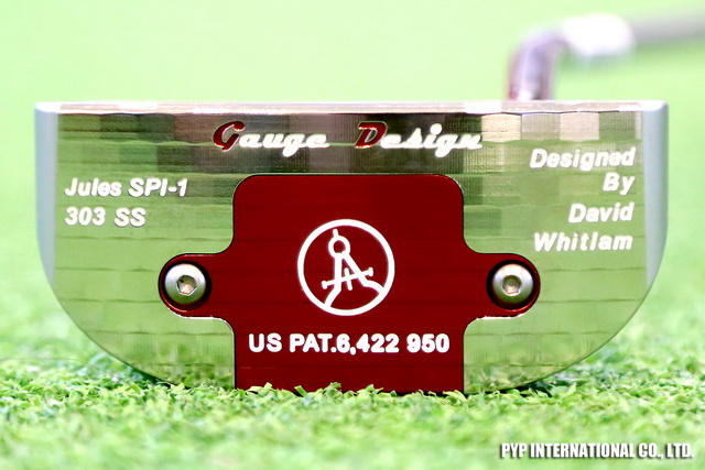 Putter Gauge Design by Whitlam SPI-1 Jules Silver-Red 